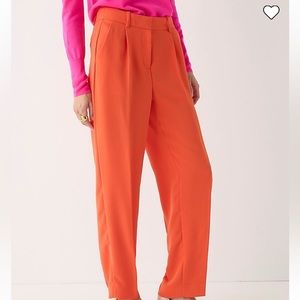 jcrew orange trouser